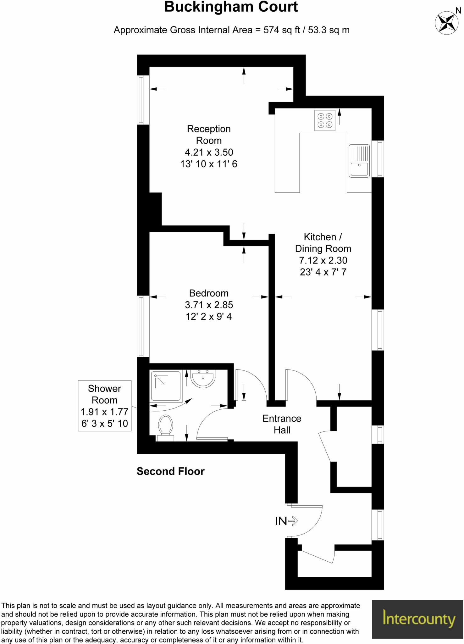 Buckingham Court, The Close, Great Dunmow, Essex, CM6 floorplan