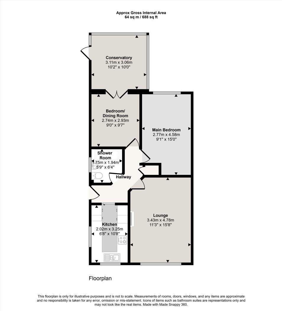 Rombalds Crescent, Silsden, floorplan