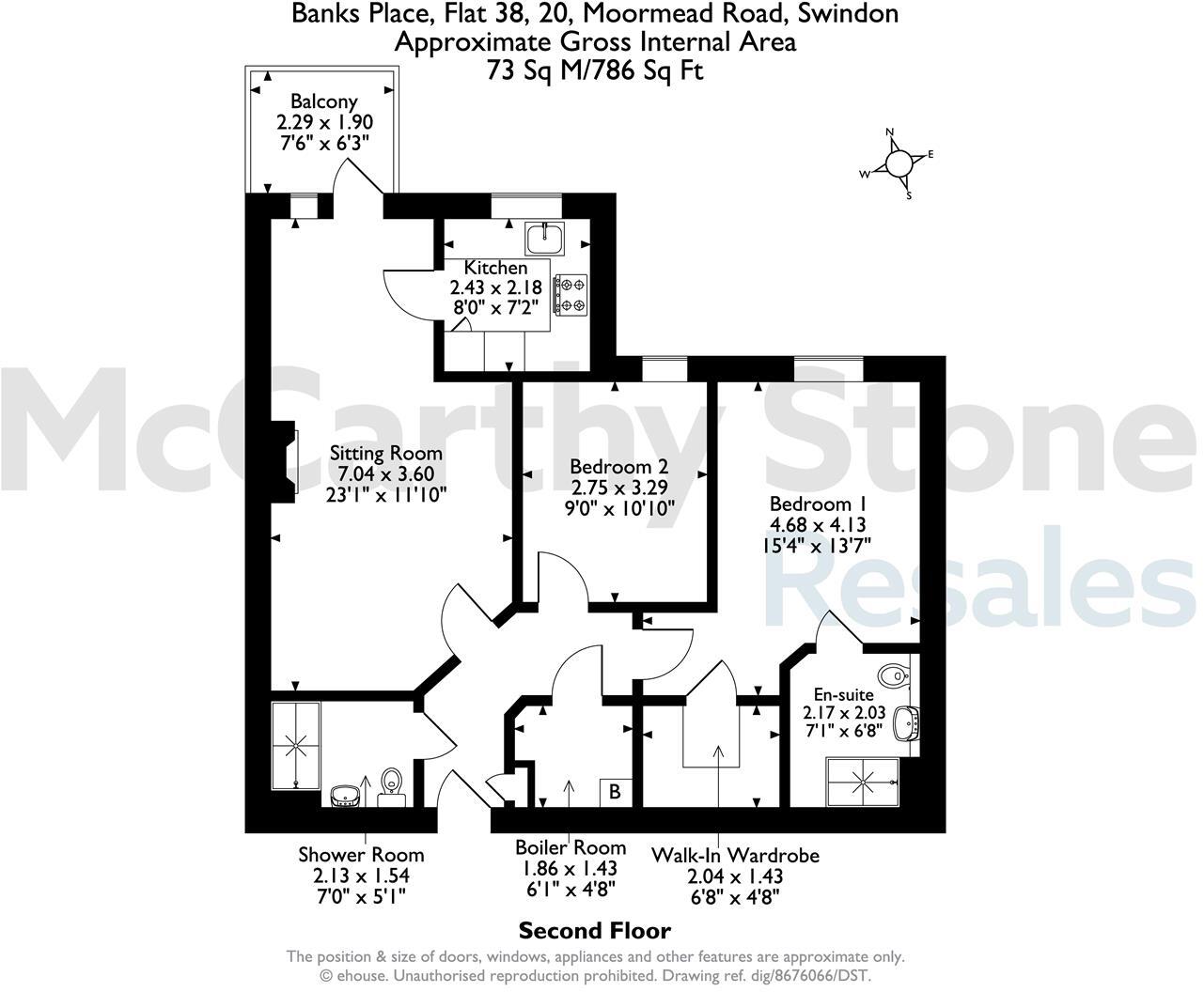 Banks Place, Moormead Road, Wrougton, SN4 9BJ floorplan