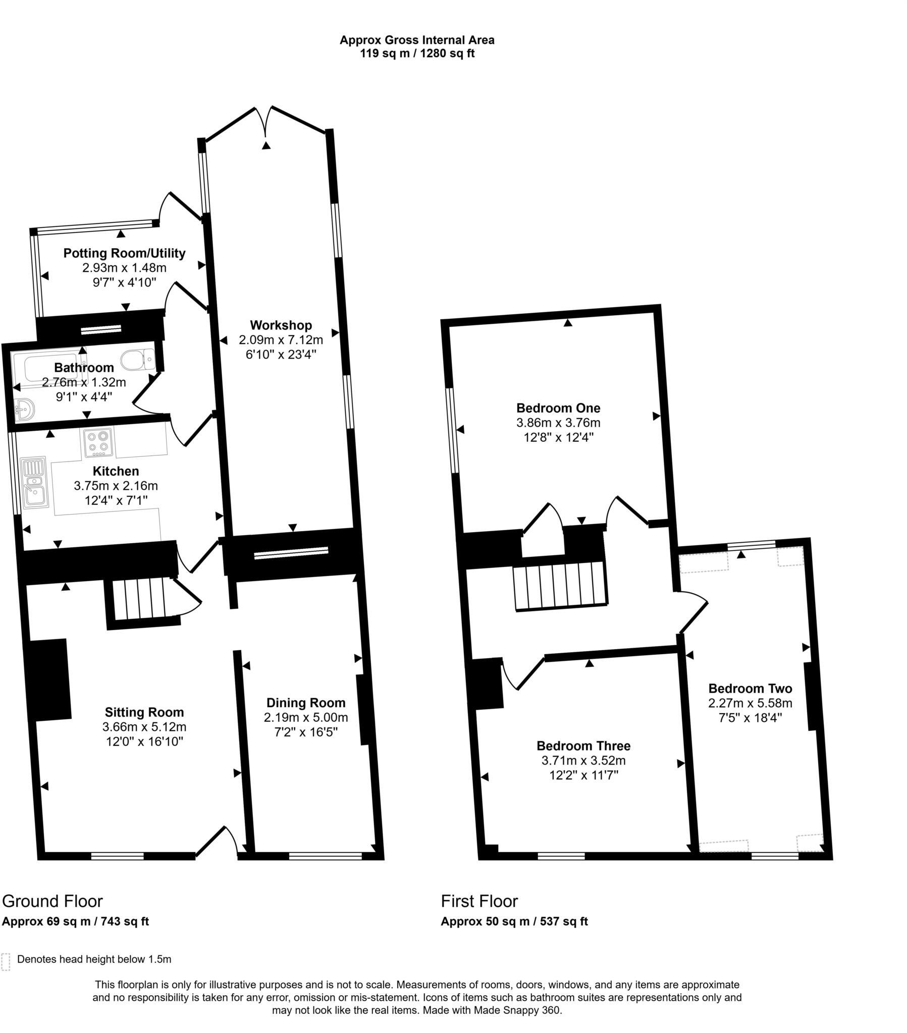 Acre Street, Stroud floorplan