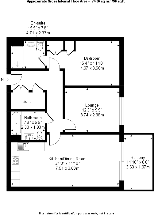 Waterview House, Wembley floorplan