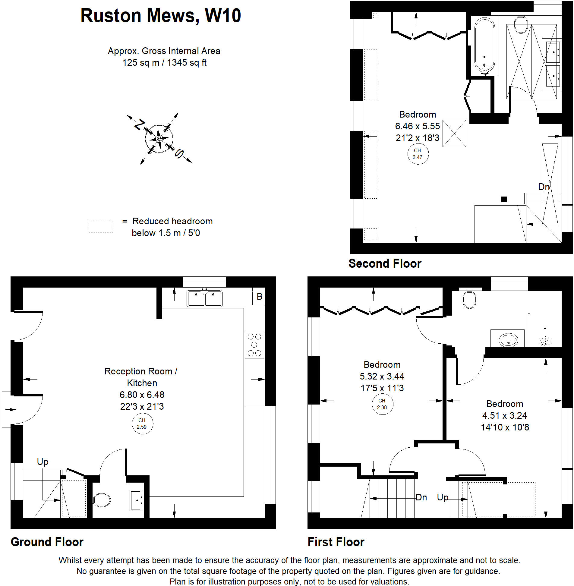 Ruston Mews, London, W11 floorplan
