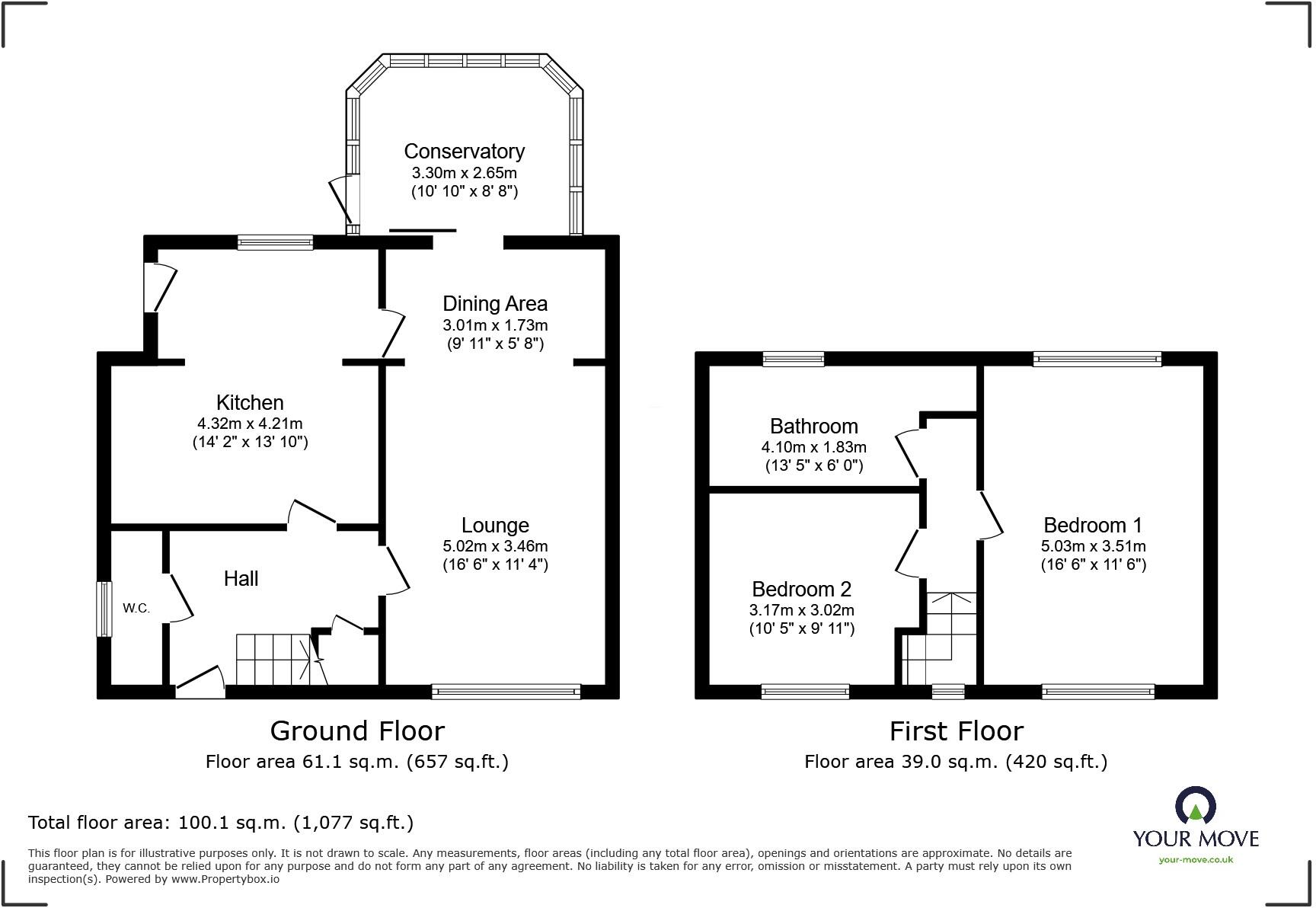 Woodlands Terrace, Edlington, Doncaster, South Yorkshire, DN12 floorplan