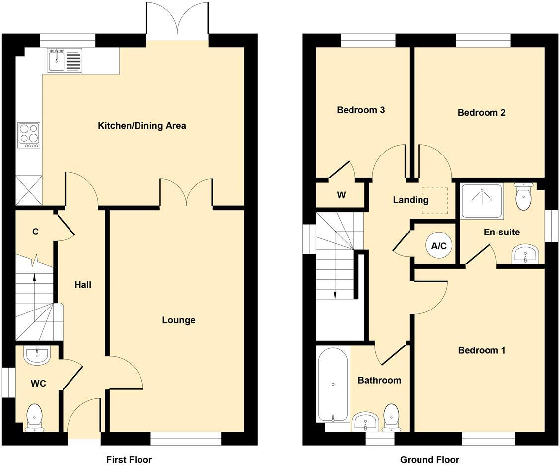 Plot 64, The Willow, Valley View, Harleston floorplan