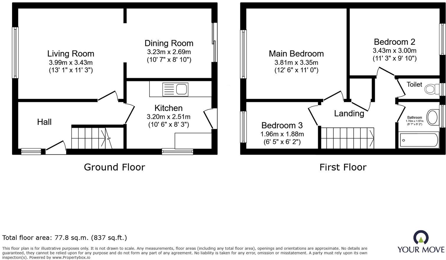 Meriden Close, Radcliffe, Manchester, Greater Manchester, M26 floorplan