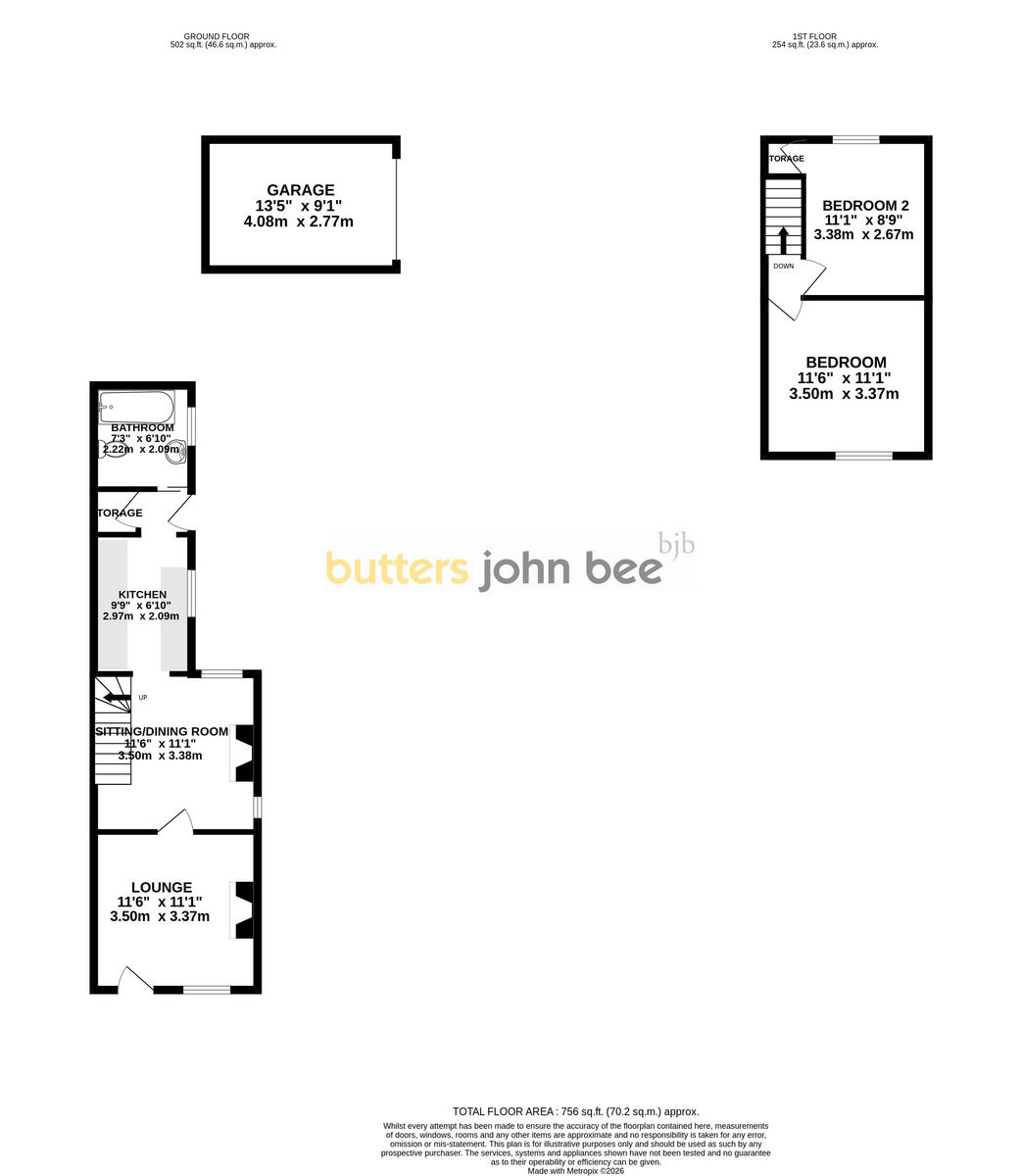 Queen Street, Audley floorplan