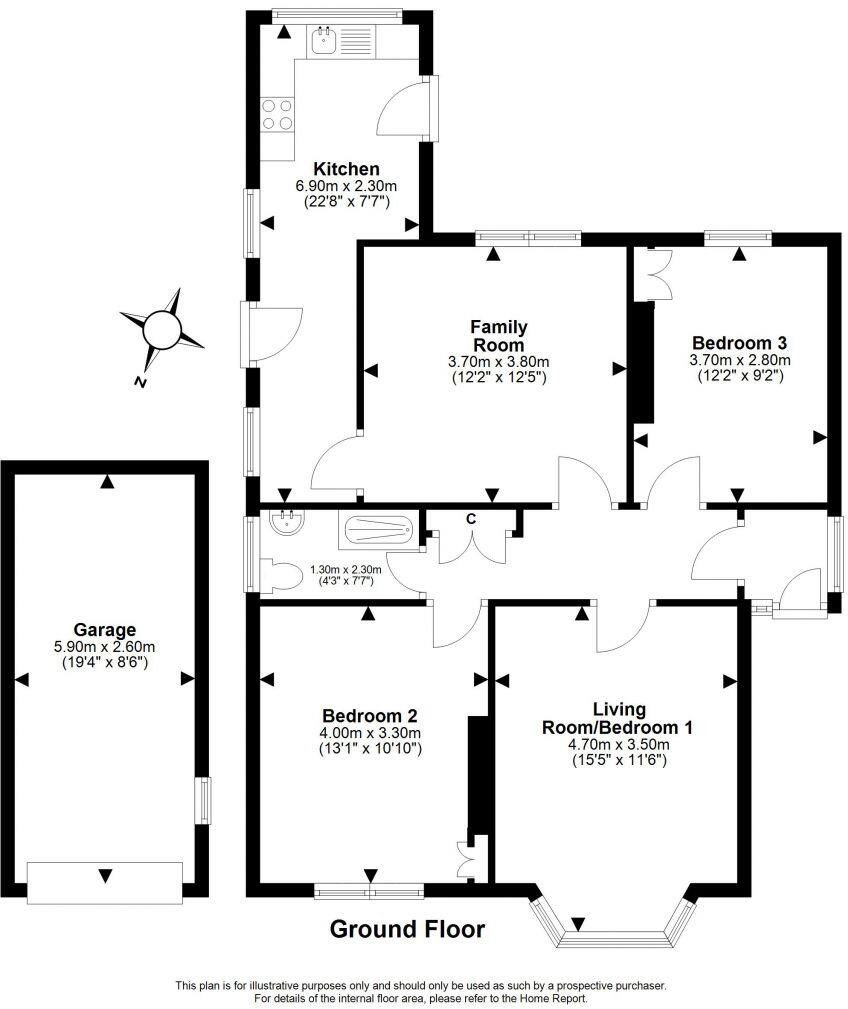 23 Drylaw Crescent, Blackhall, Edinburgh, EH4 2AU floorplan