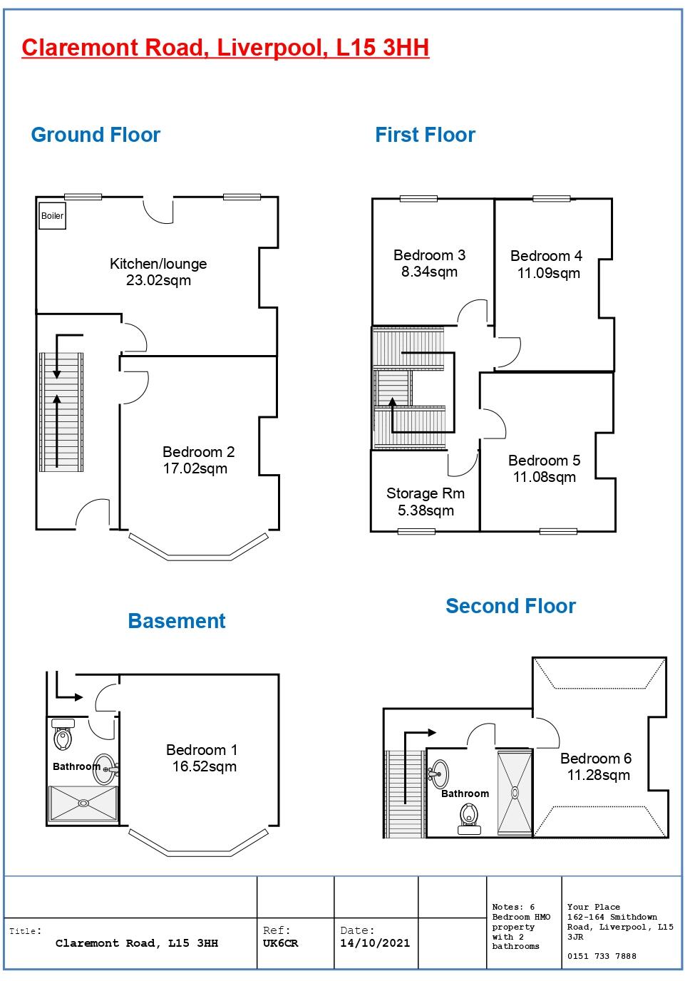 Claremont Road, Liverpool floorplan