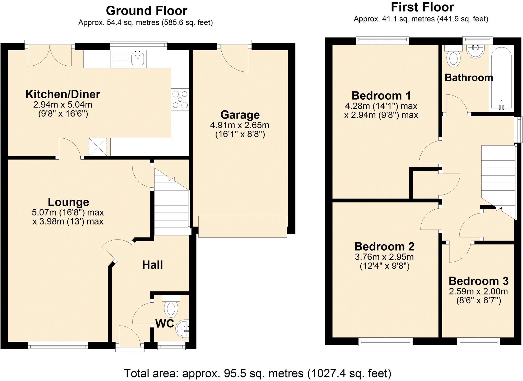 Valley Crescent, Blaydon floorplan