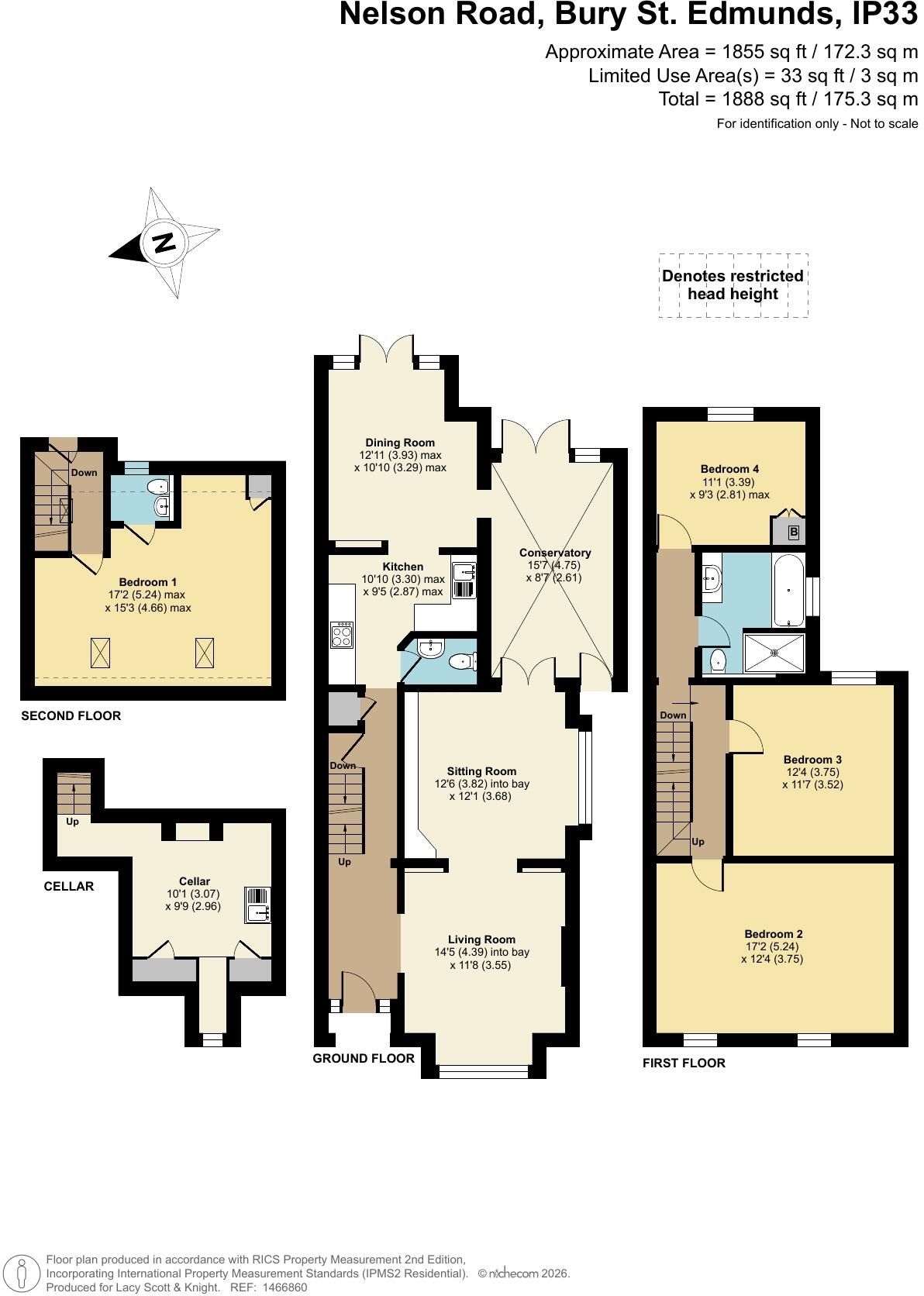 Nelson Road, Bury St. Edmunds, Suffolk, IP33 floorplan