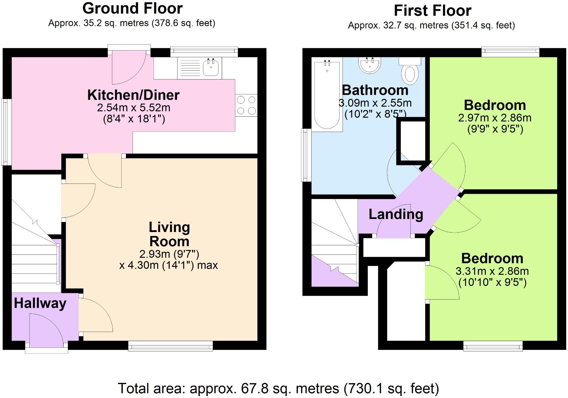 Golf Links Cottage, Mill Lane, Wellington, Telford, Shropshire, TF1 1PT floorplan