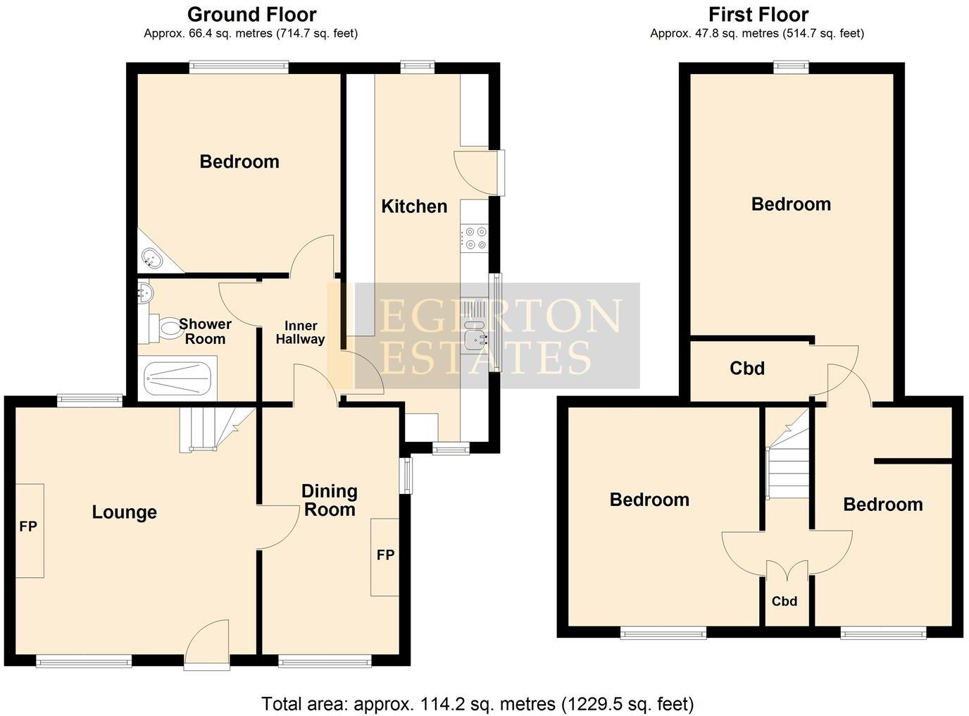 Ty Brics, Moelfre floorplan