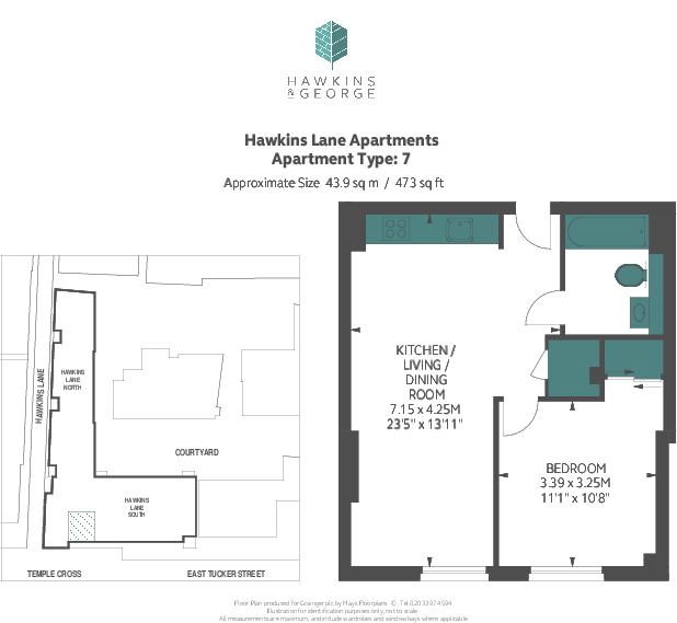 Hawkins & George, Bristol Bristol BS1 floorplan