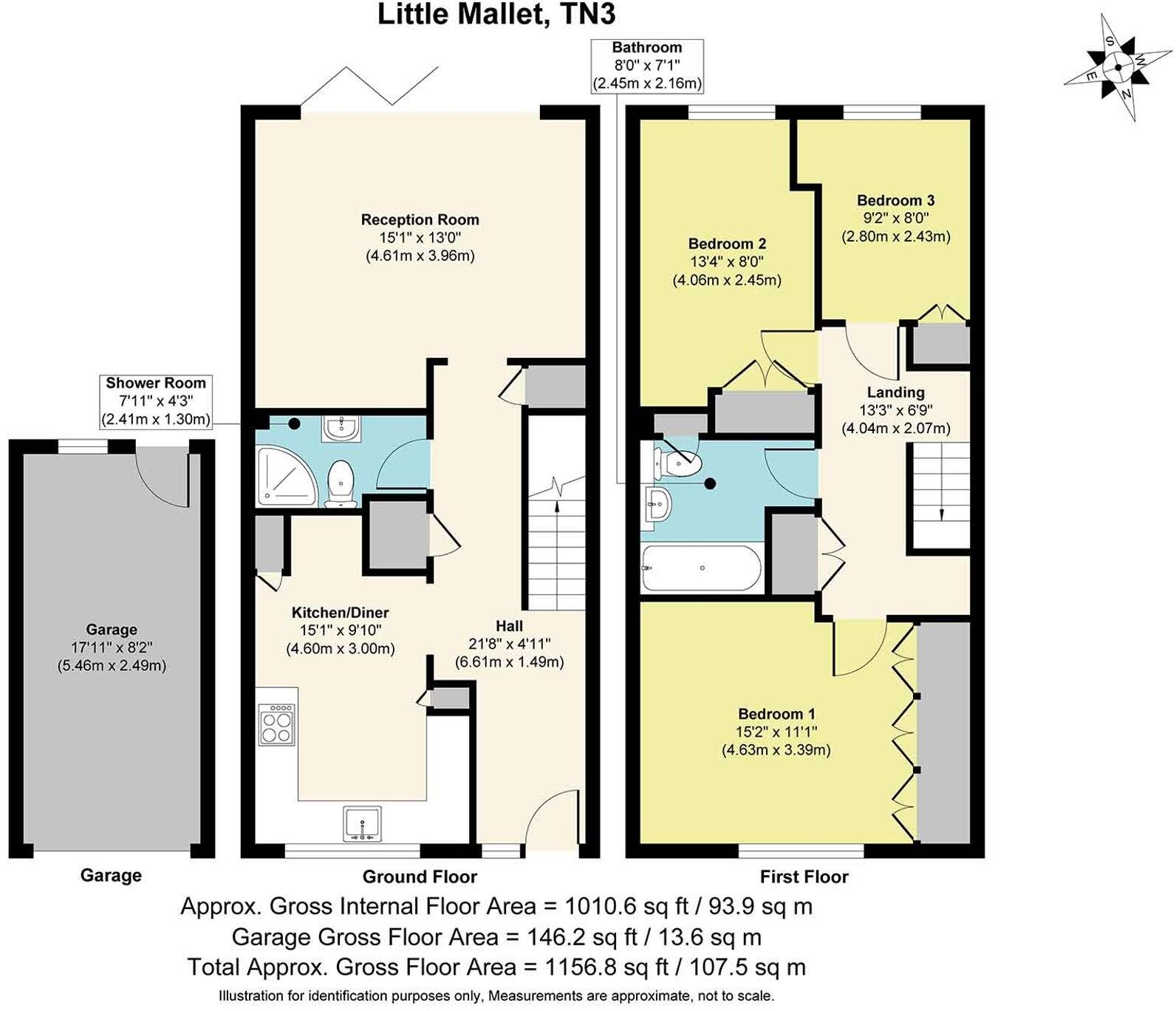 Little Mallet, Langton Green, TN3 floorplan