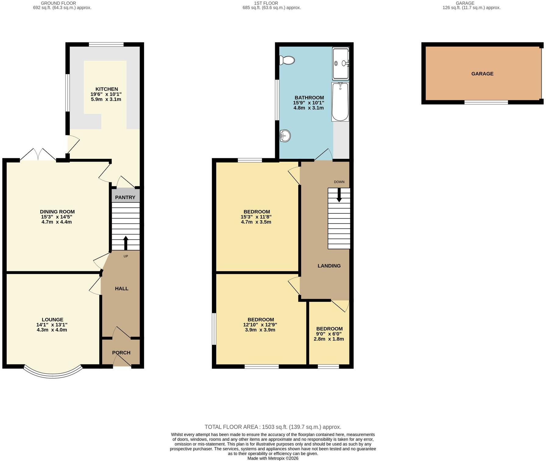 Bury Road, Tottington, Bury, BL8 3DX floorplan