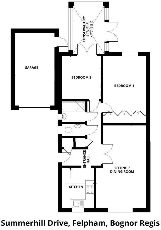 Summerhill Drive, Felpham floorplan