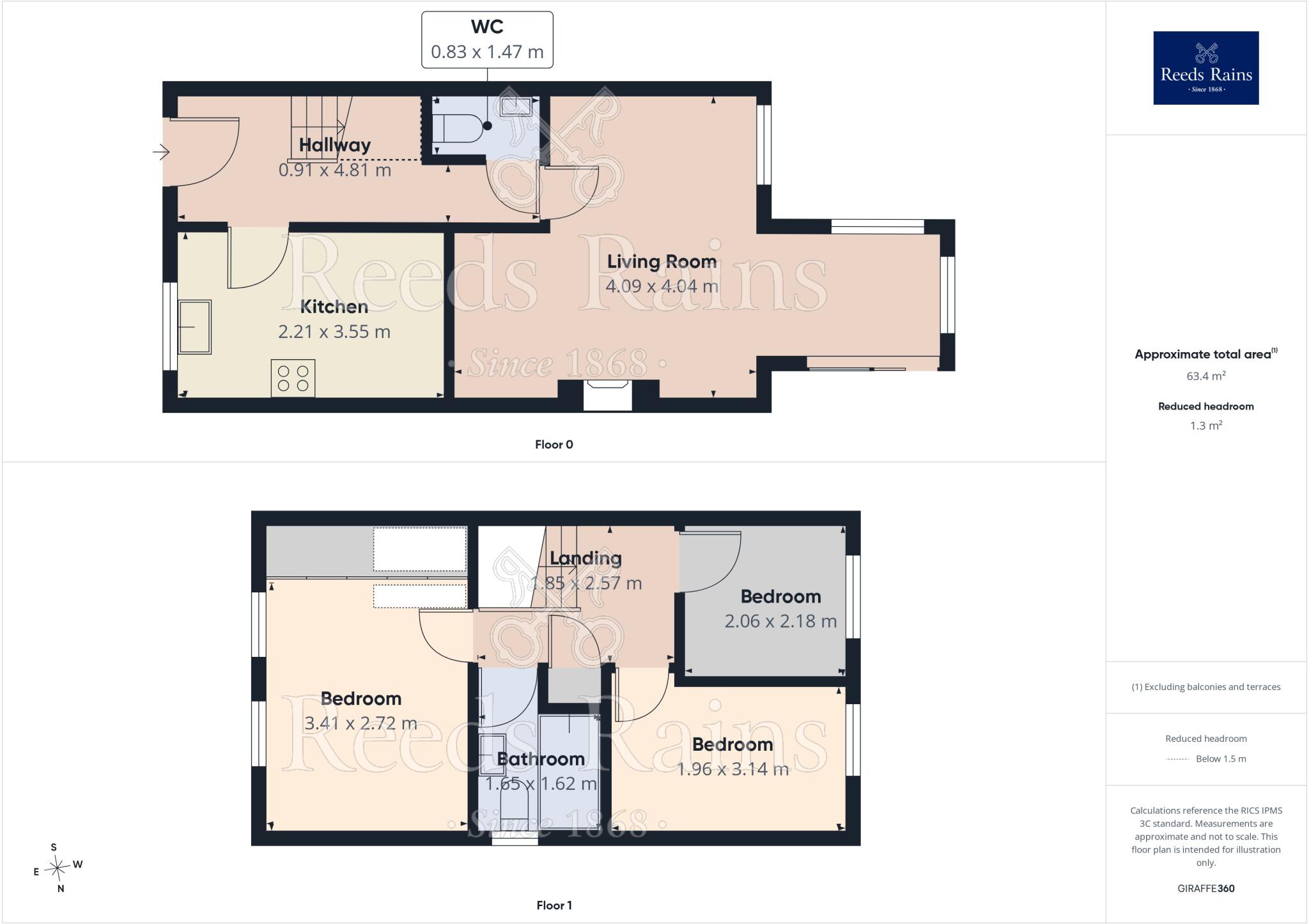 Alma Road, North Wingfield, Chesterfield, Derbyshire, S42 floorplan