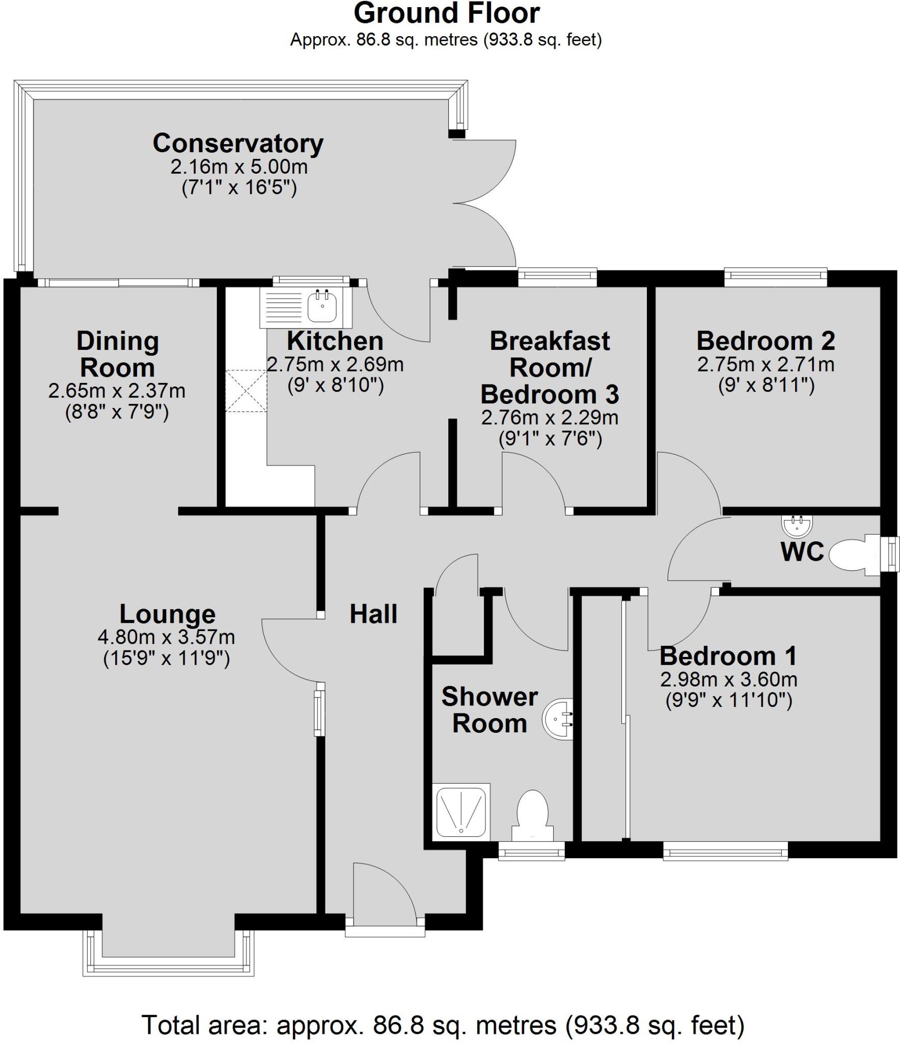 Sycamore Crescent, Lincoln floorplan
