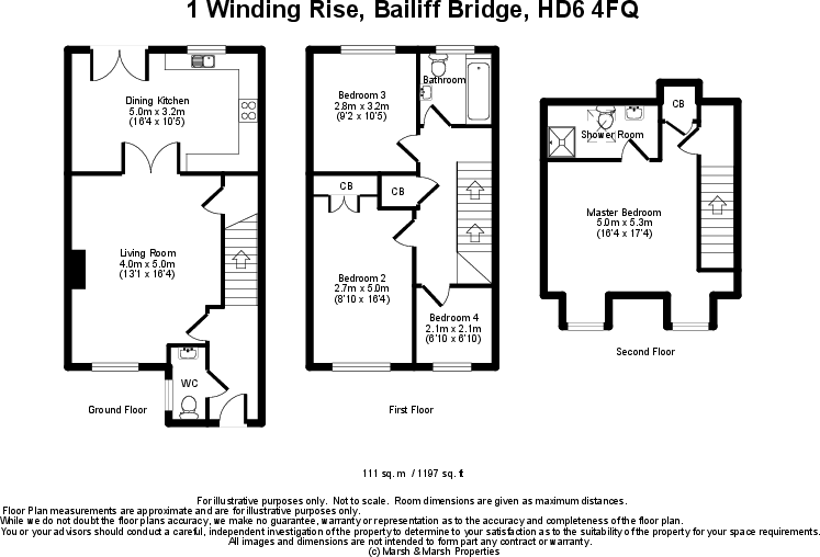 1 Winding Rise, Bailiff Bridge, HD6 4FQ floorplan