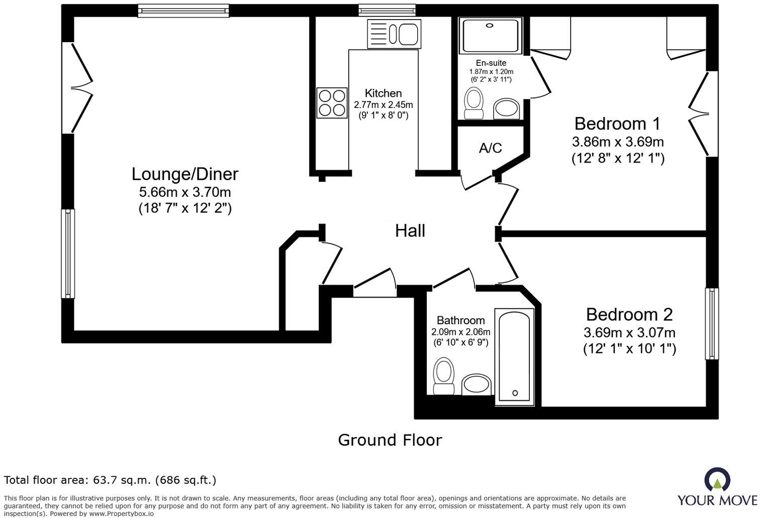 Long Meadow Drive, Hinckley, Leicestershire, LE10 floorplan