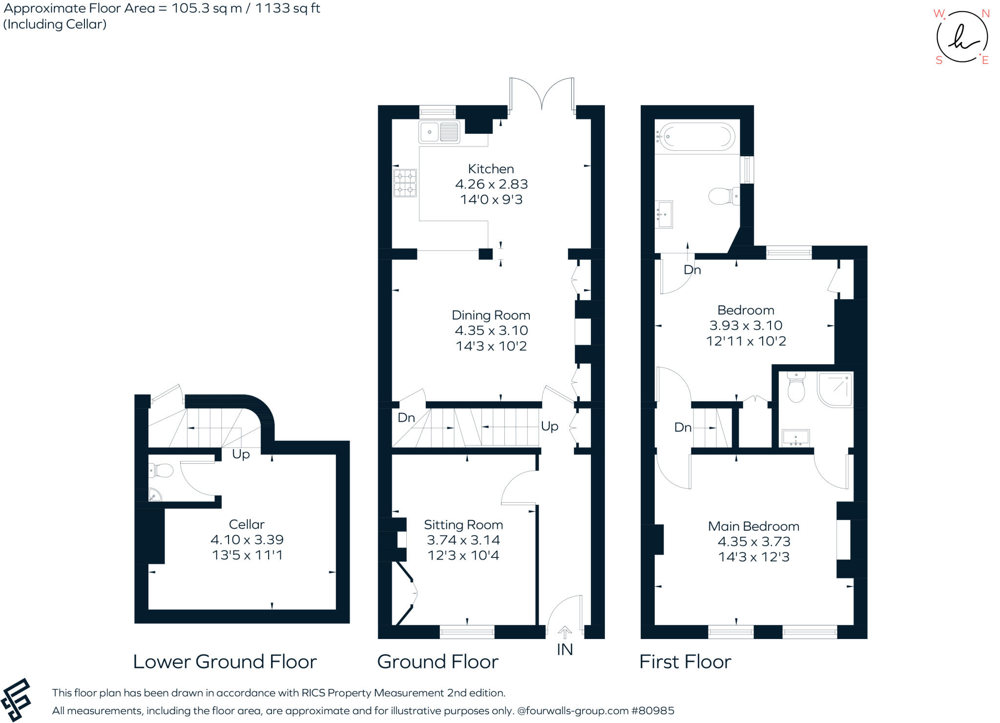 Montpellier Villas Cheltenham GL50 floorplan