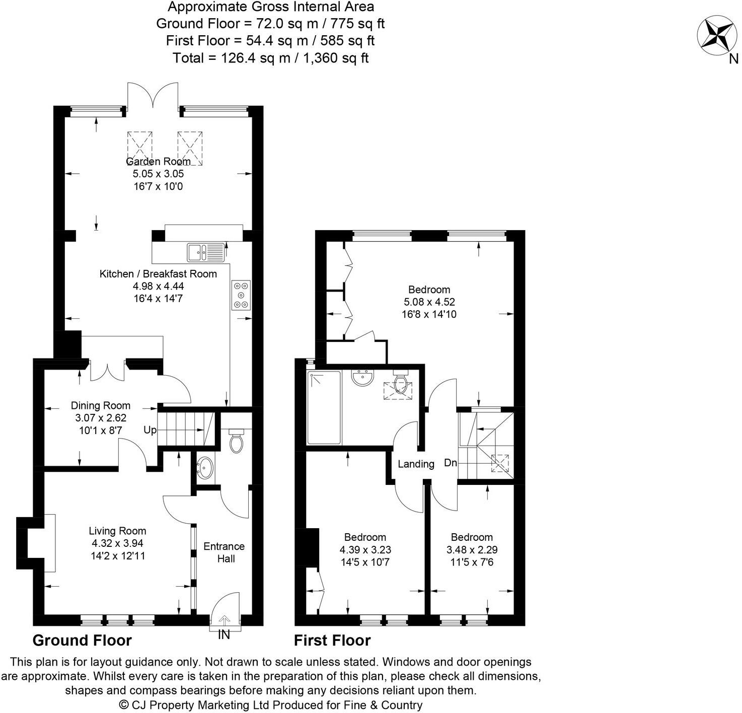 Common Road, Studham, Bedfordshire floorplan