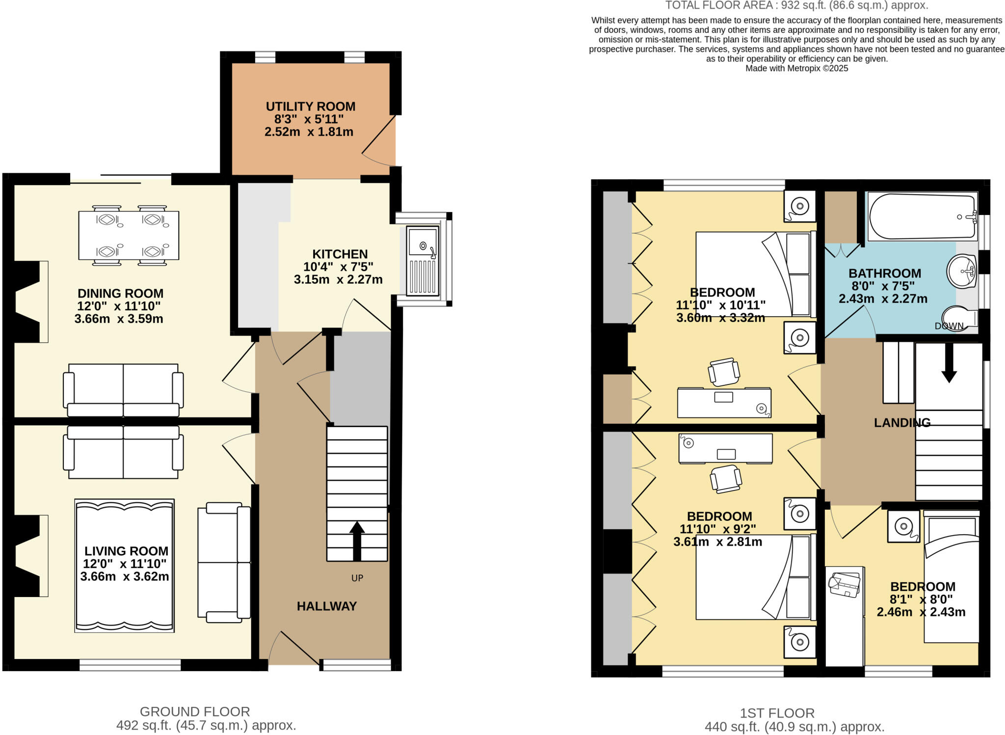 11 Park Close, Scotby, Carlisle, Cumbria floorplan