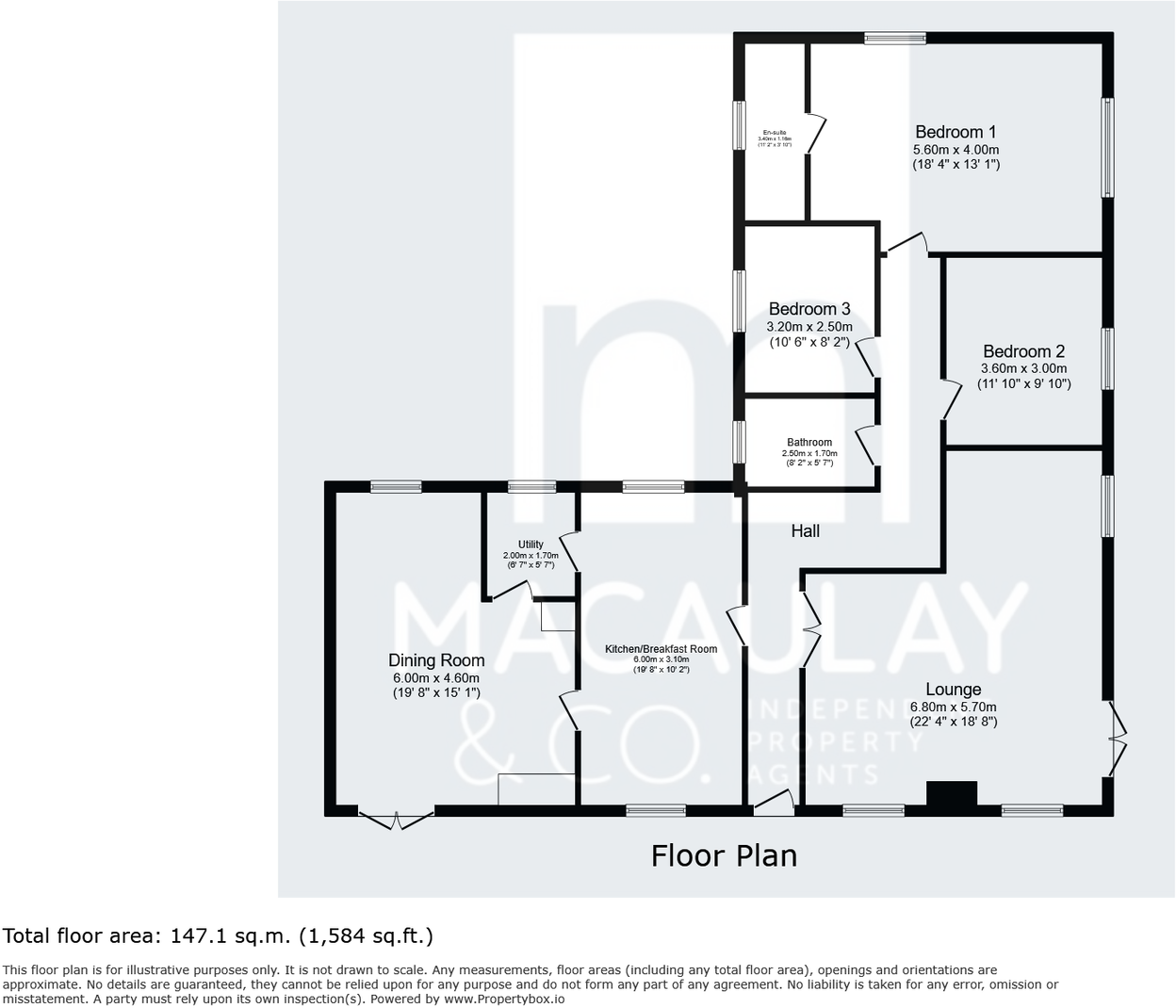 Denholme House Farm Drive, Denholme, Bradford, BD13 4AB floorplan
