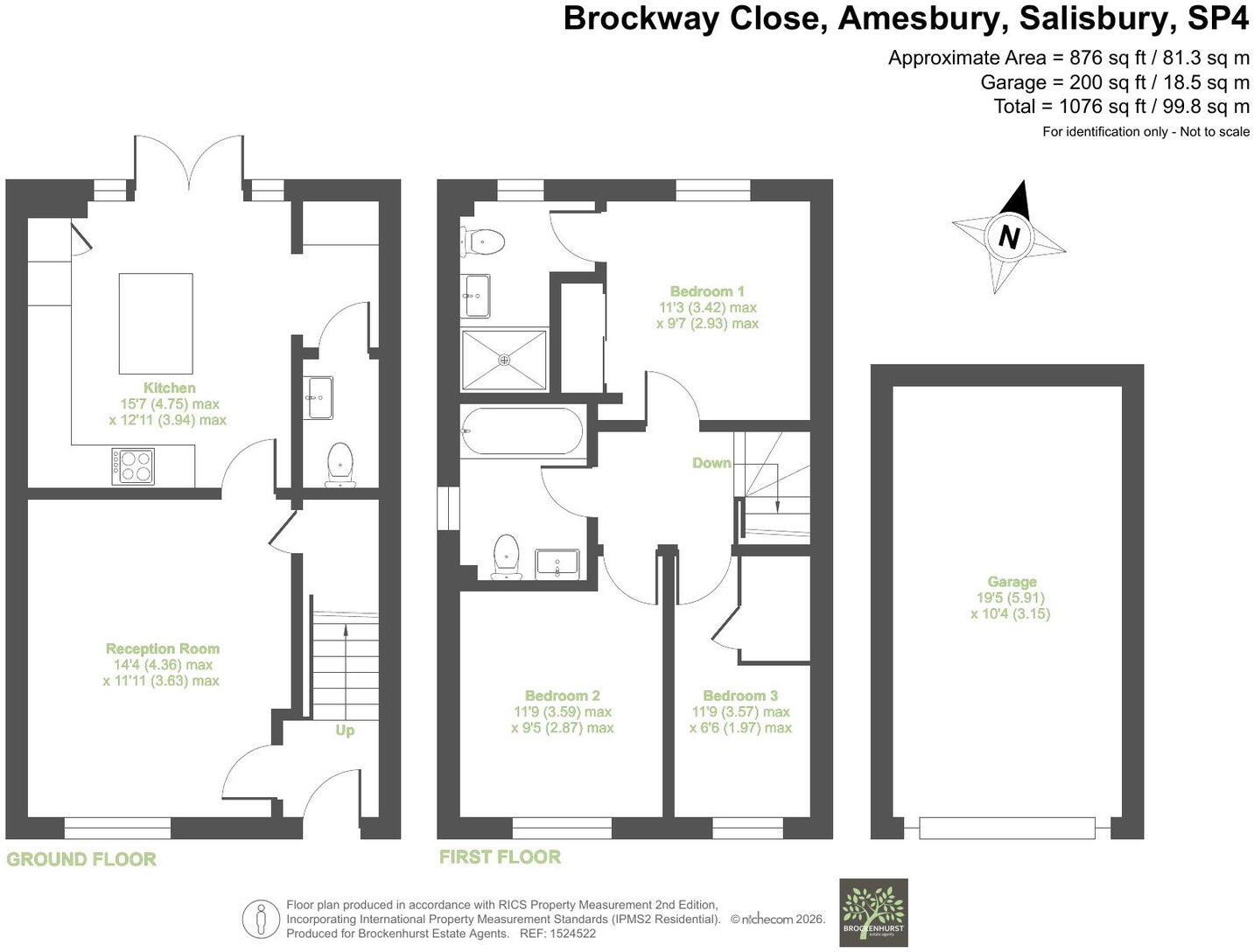 Brockway Close, Amesbury, SP4 7DU floorplan