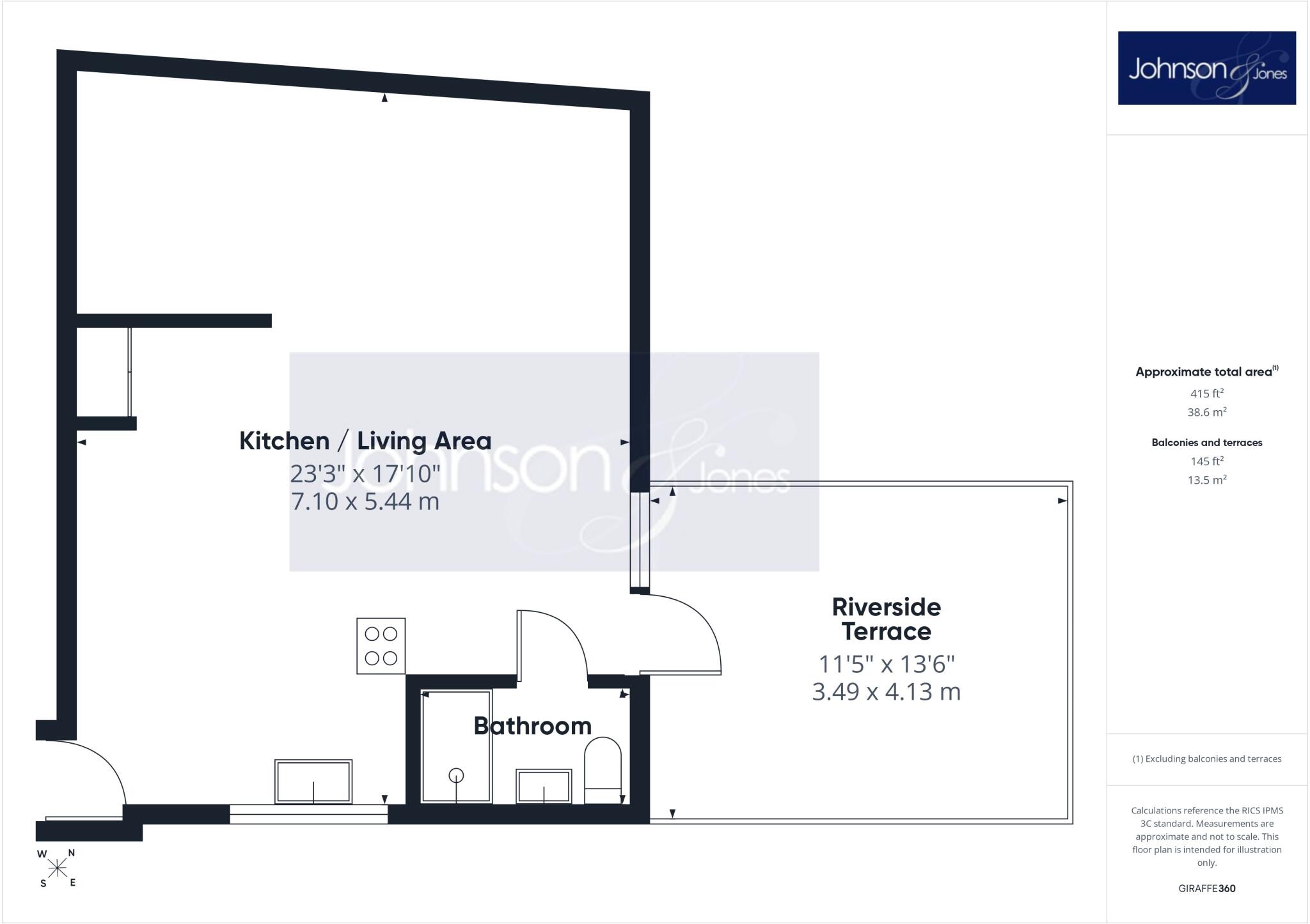 Dockett Eddy, Chertsey floorplan