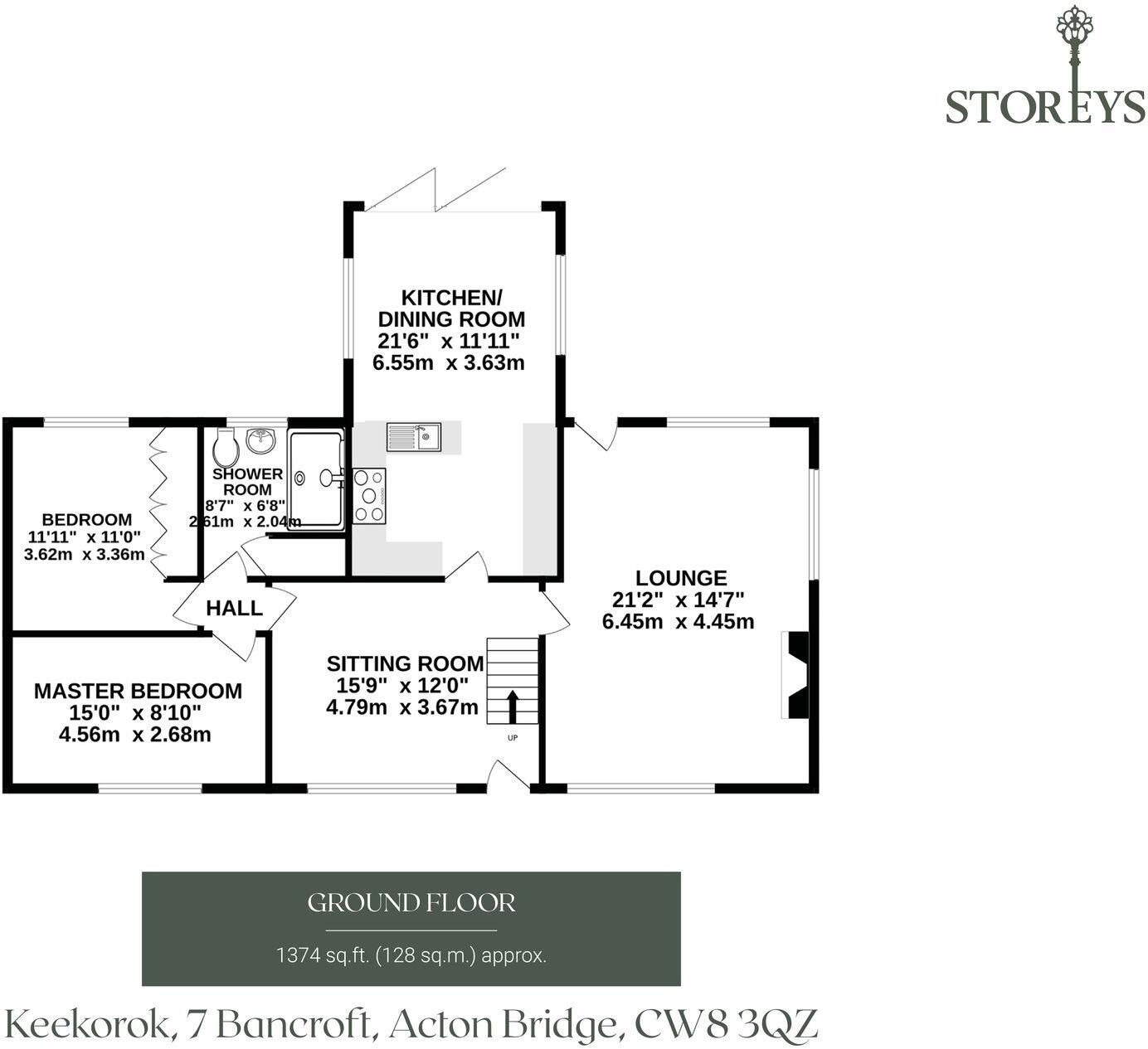7 Bancroft, Acton Bridge, CW8 floorplan