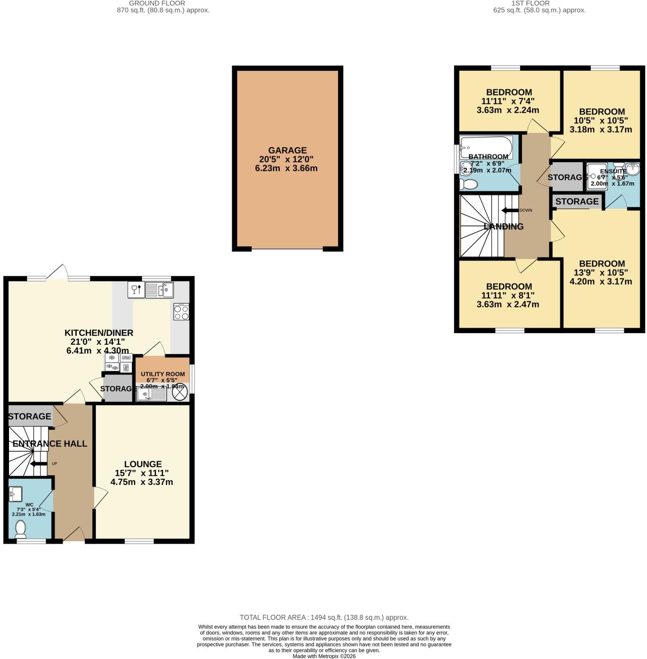 Jupiter Road, Barton Seagrave, Kettering, NN15 floorplan