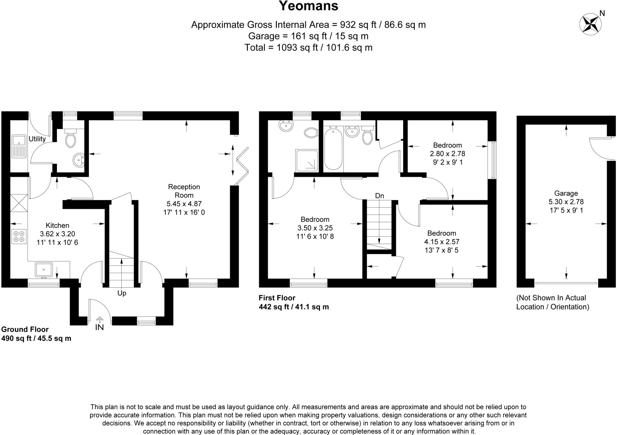 Yeomans Close, Thorley, Bishop's Stortford, Hertfordshire, CM23 floorplan
