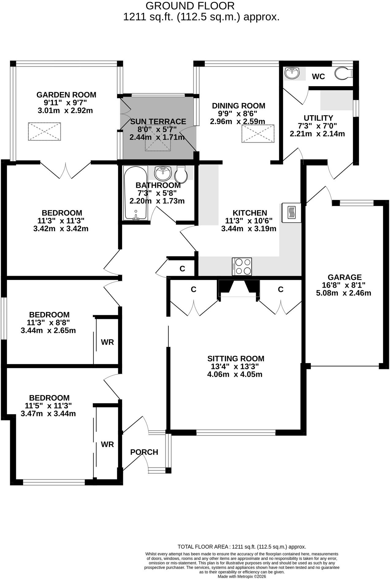 Norman Lane, Ashcott floorplan