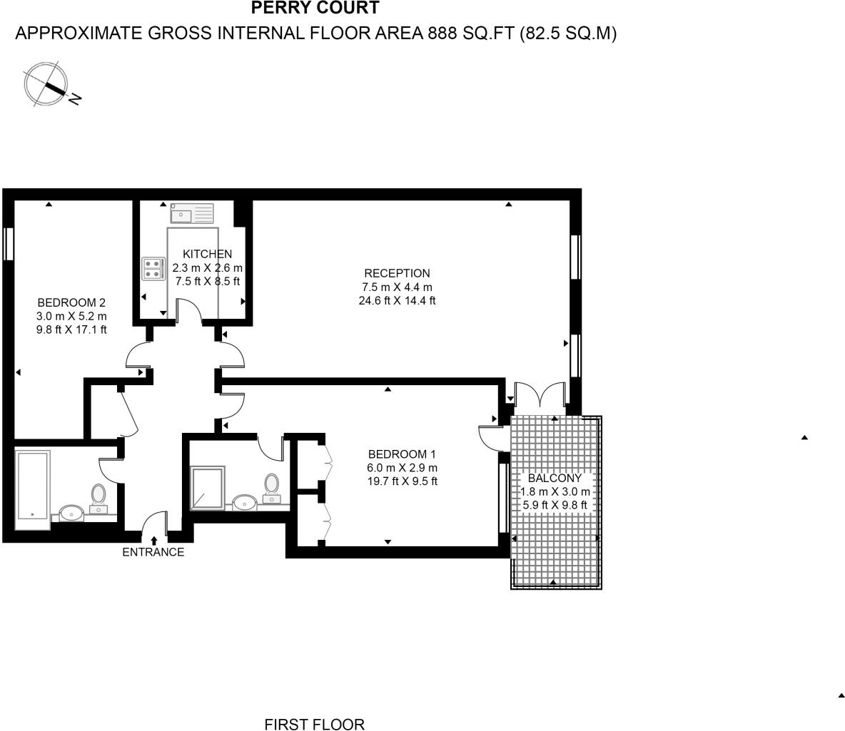 Maritime Quay, Docklands, London, E14 floorplan