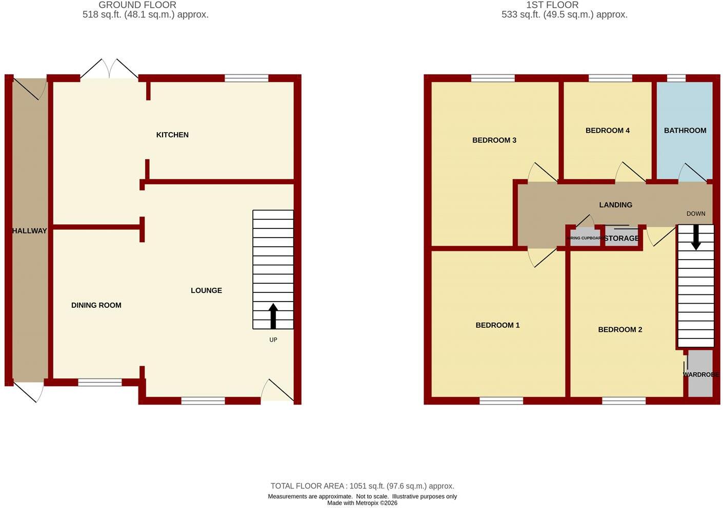 Chestnut Close, Mile End, Coleford floorplan