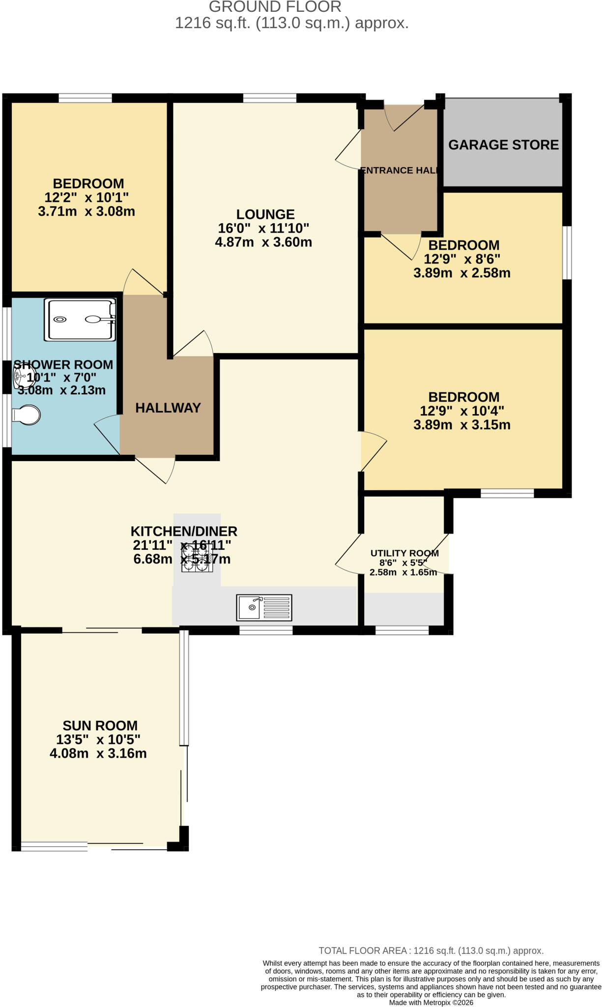 Manor Road, Saxilby, LN1 floorplan