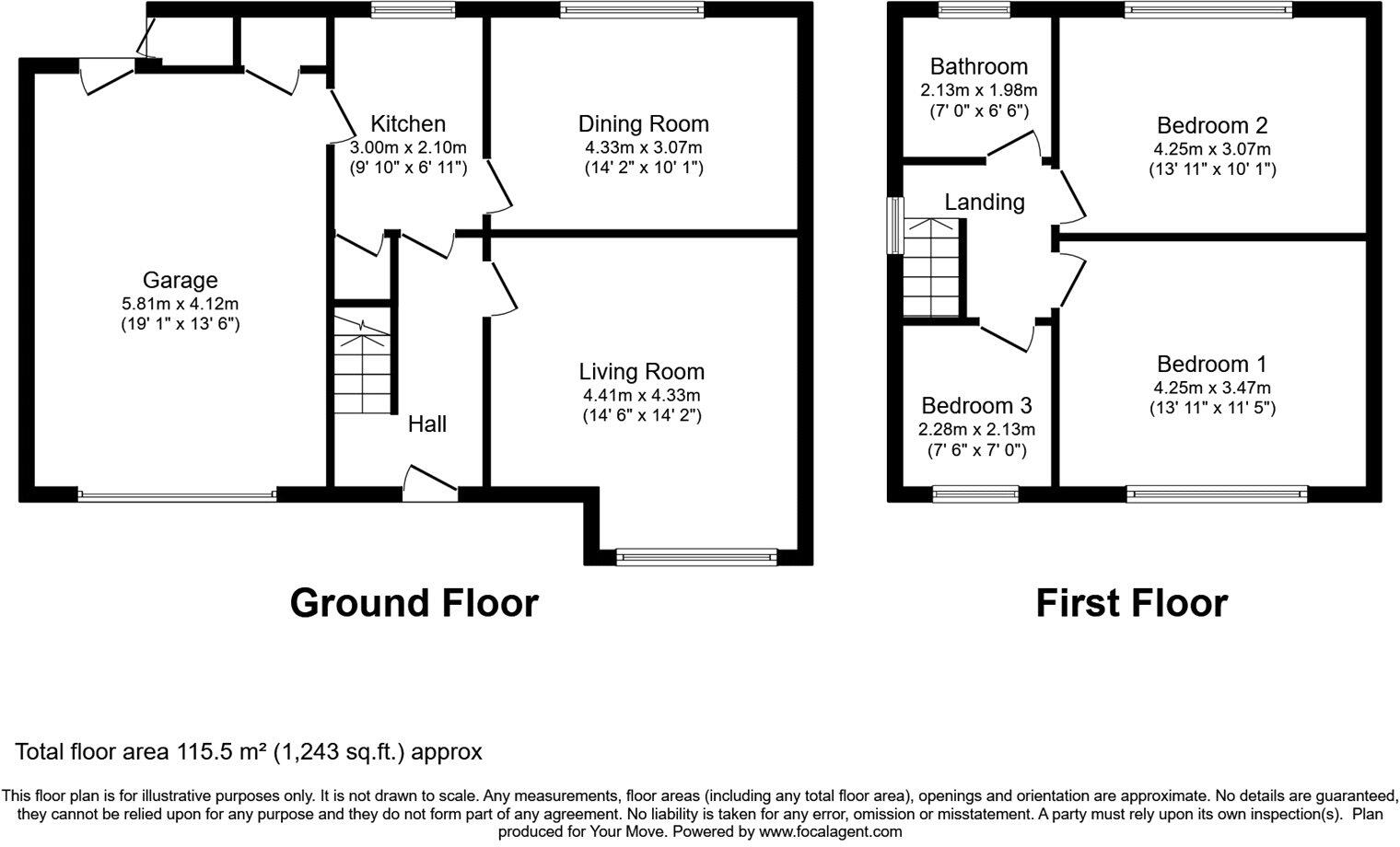 Mansfield Road, Skegby, Sutton-in-Ashfield, Nottinghamshire, NG17 floorplan