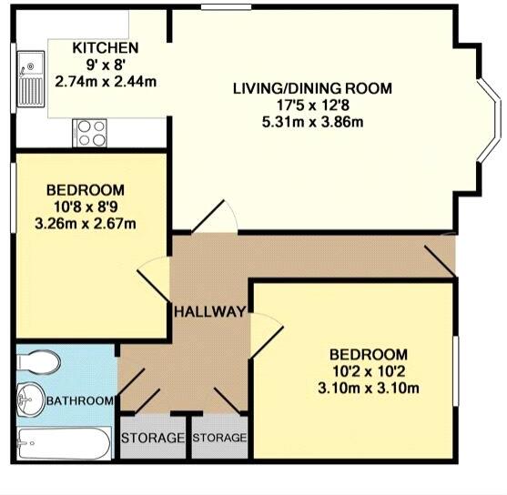 Chatham Road, Meon Vale, Stratford-upon-Avon, Warwickshire, CV37 floorplan