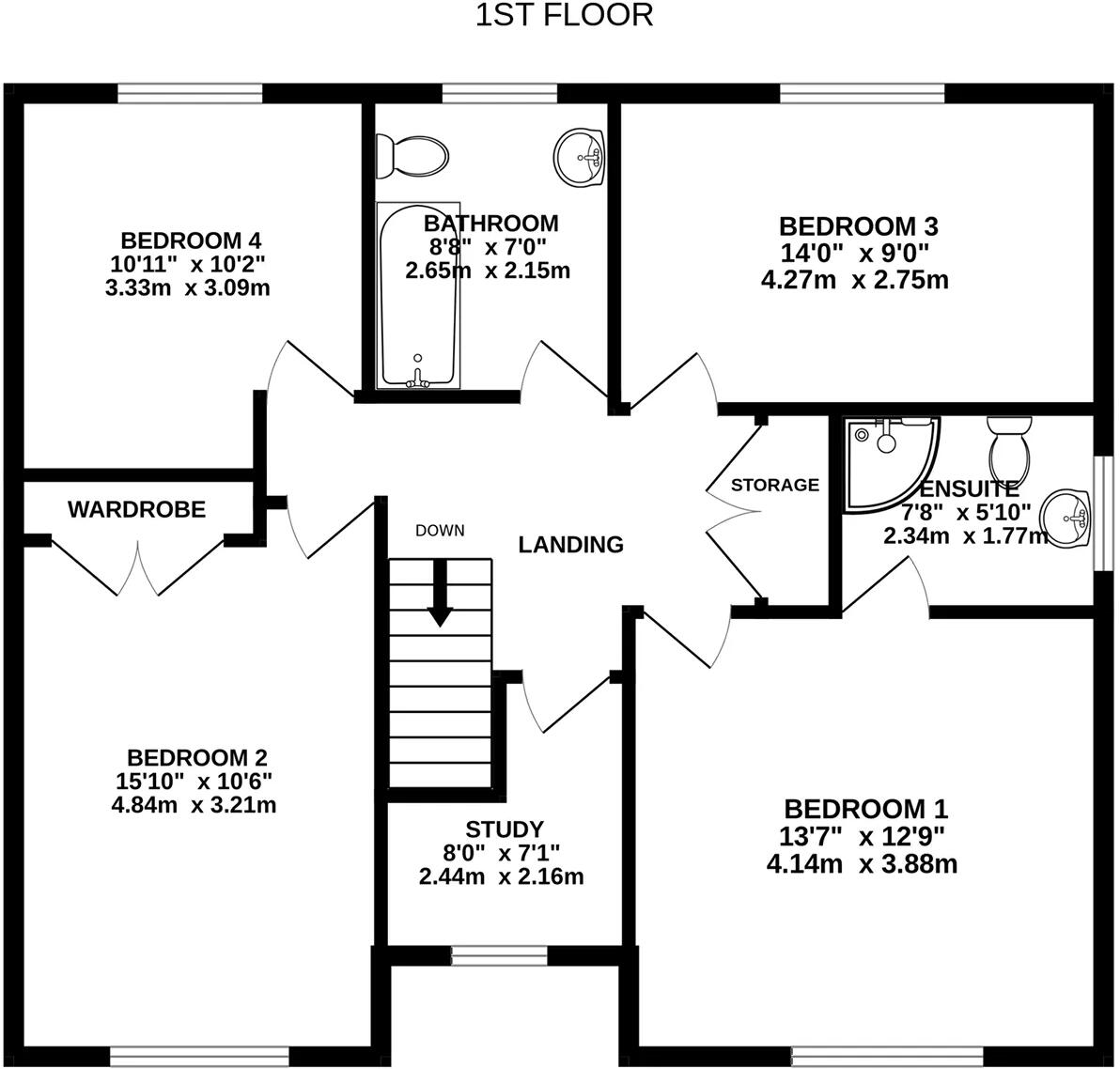 12, Alderley Close, Douglas floorplan