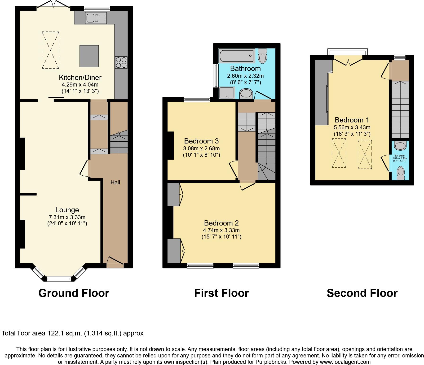Bowers Place, Crawley, RH10 floorplan