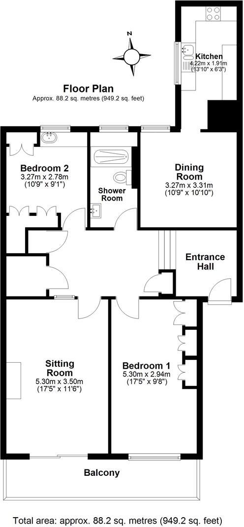 Park Hill Road, Torquay floorplan