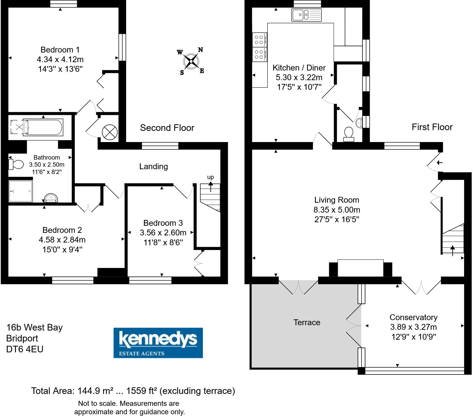 The Old Customs House, 16b West Bay, Bridport, DT6 floorplan