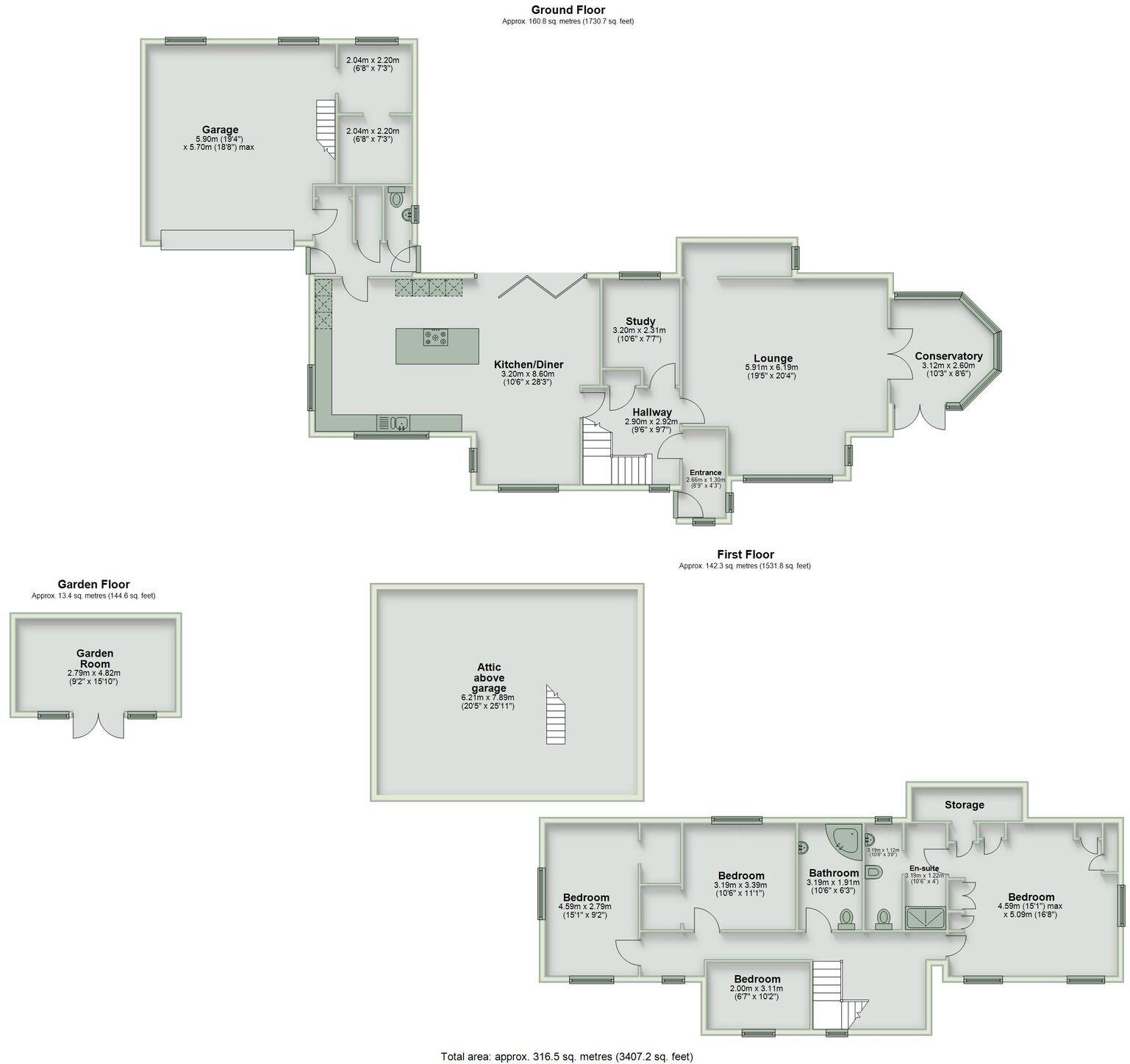Moor Lane, Hawarden, CH5 floorplan
