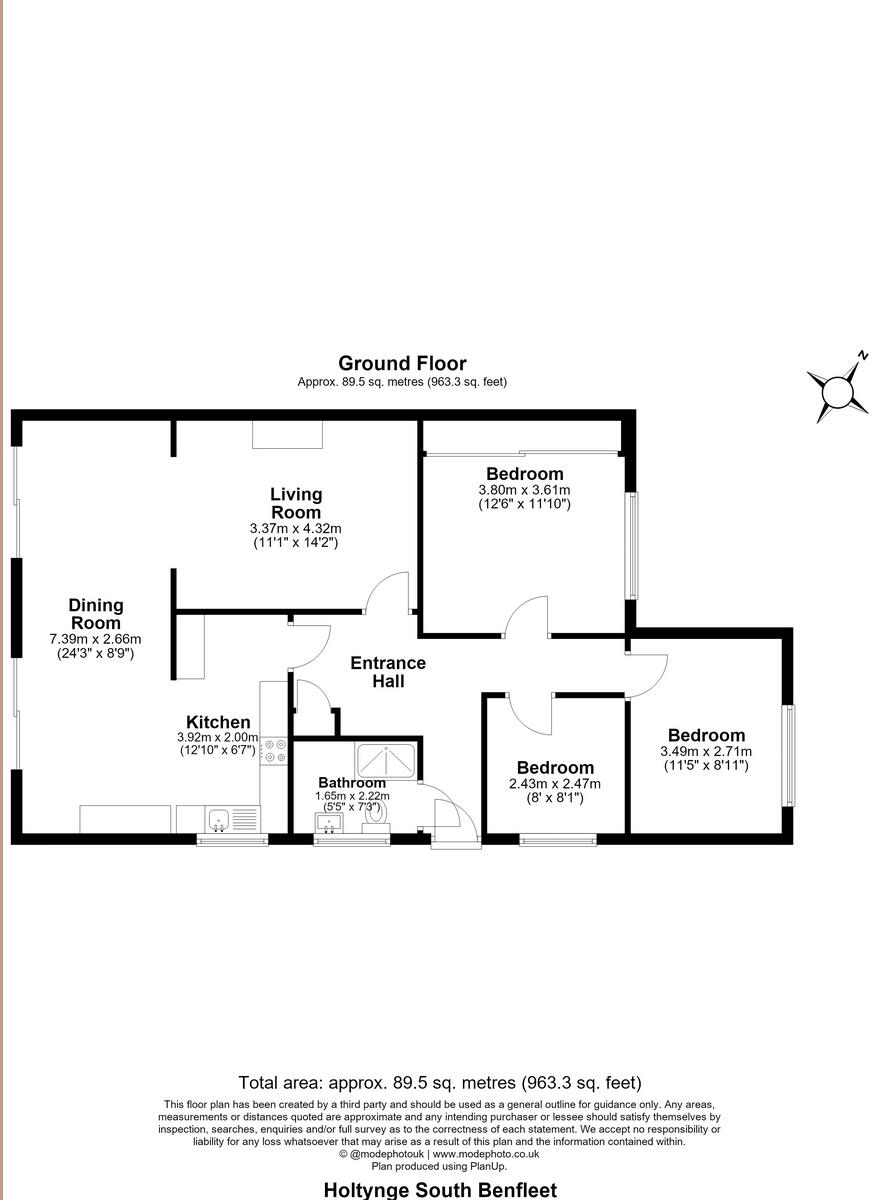 Holtynge, Benfleet, SS7 floorplan