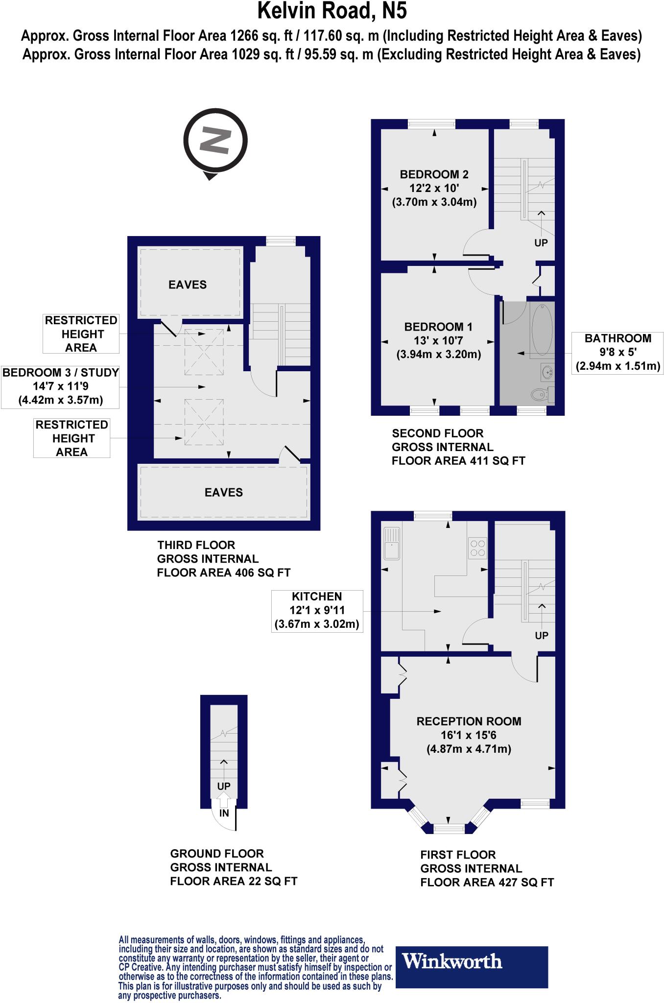 Kelvin Road, London, N5 floorplan