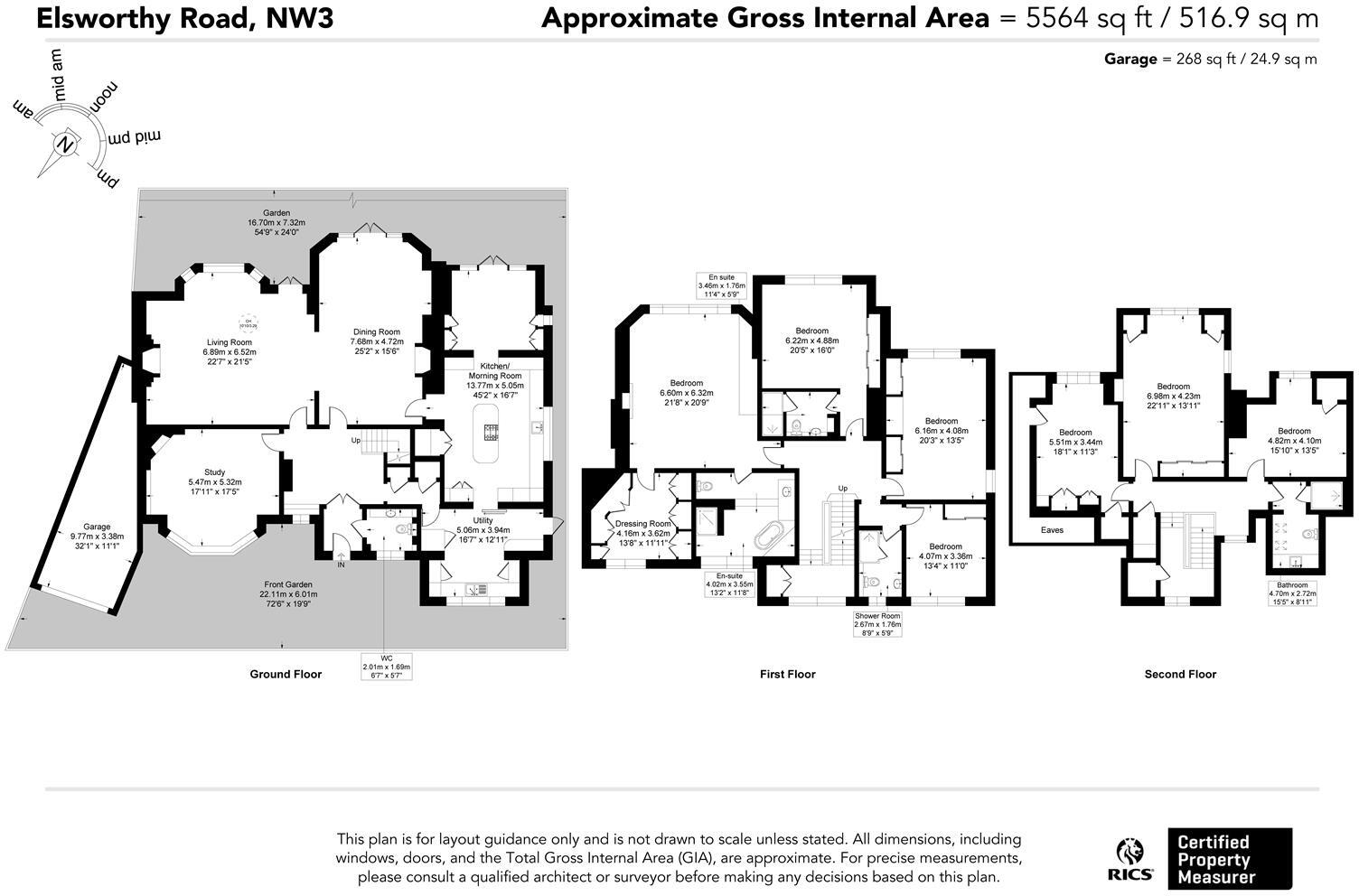 Elsworthy Road, Primrose Hill NW3 floorplan