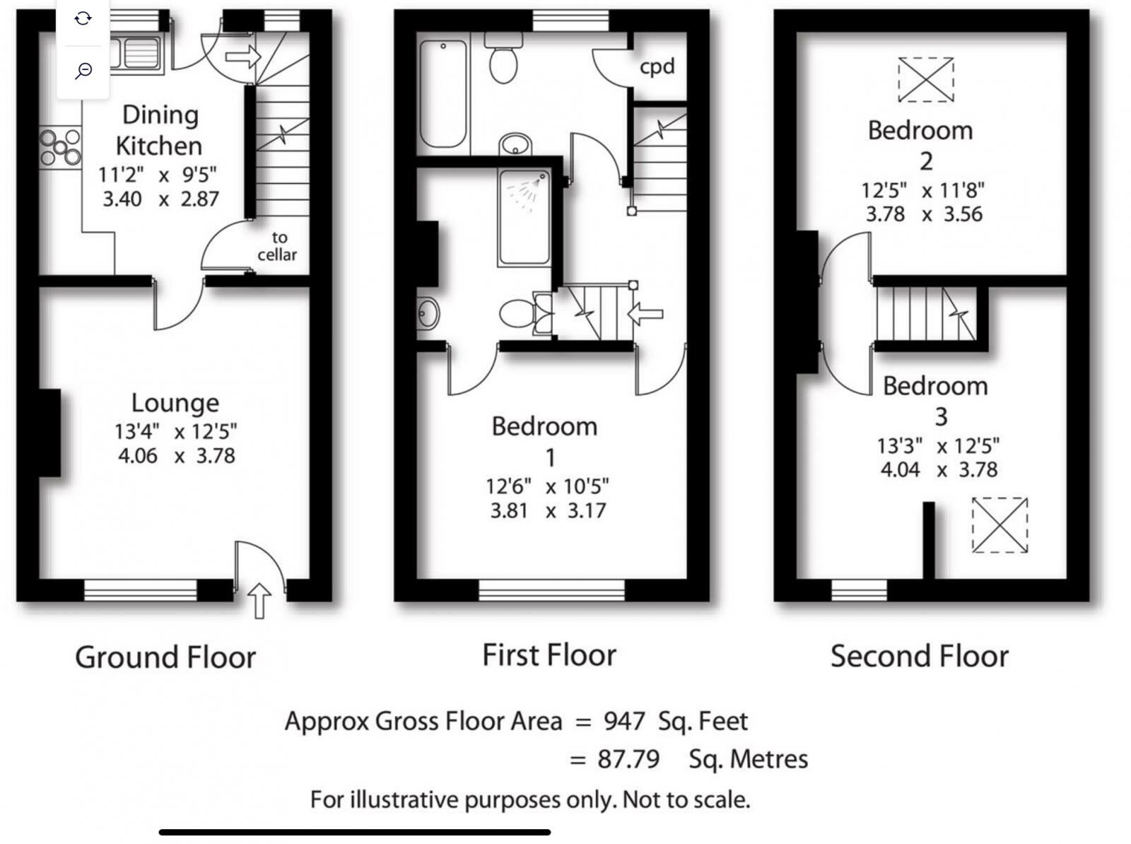 32 Bank Parade, Otley LS21 3DY floorplan