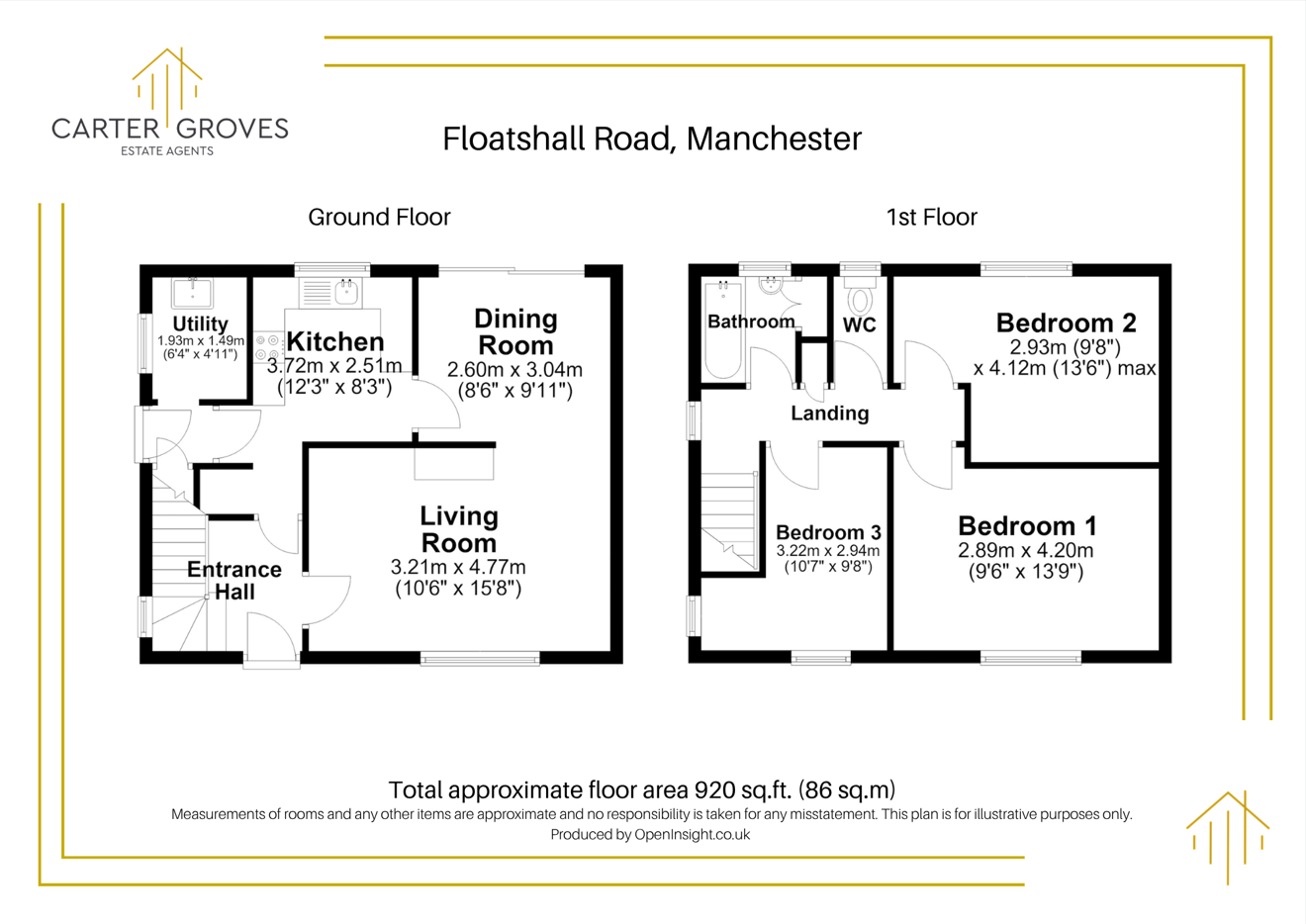 Floatshall Road, Manchester, Greater Manchester, M23 floorplan