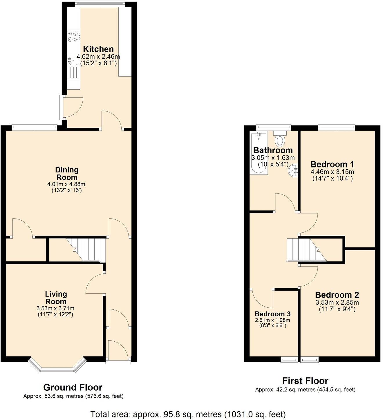 Dill Hall Lane, Church, BB5 floorplan